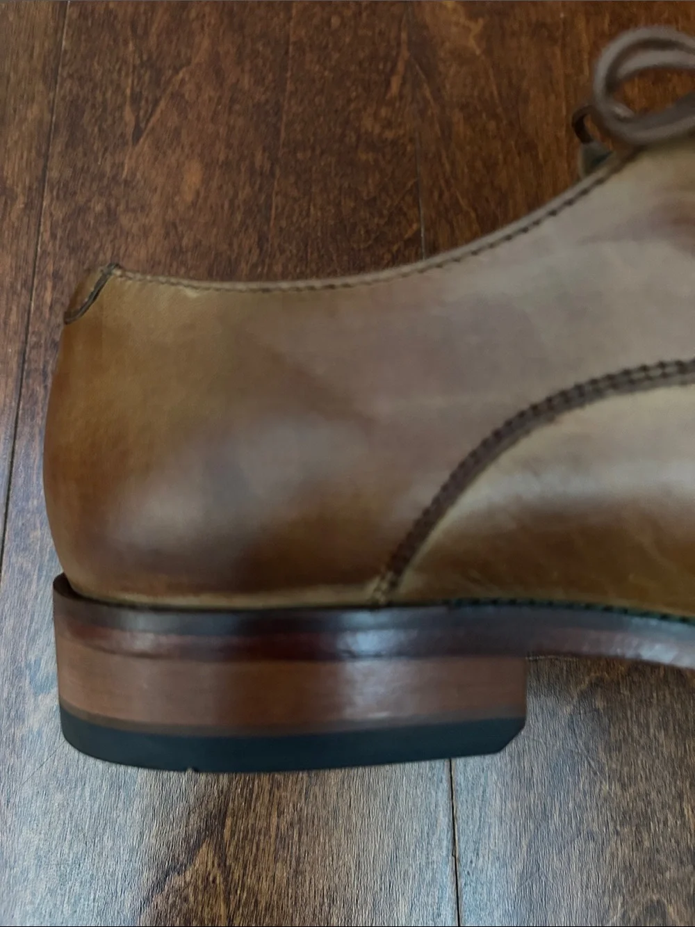 Cole Haan Men’s Brown Leather Derby Oxfords, Smart Classic Shoe, Size 8.5